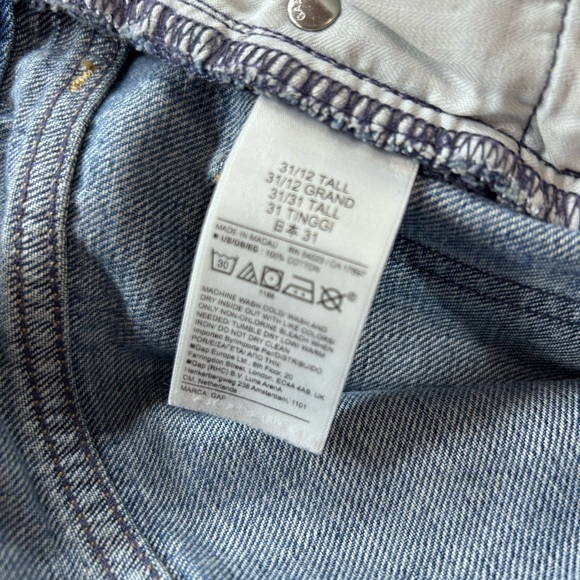 GAP Women's Straight Leg Blue Jeans - Picture 7 of 7